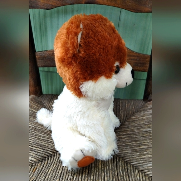 Bobo Sitting Dog FIESTA Cream Tan 10 " PLUSH Stuffed PUPPY DOG Animal SOFT - Picture 3 of 11